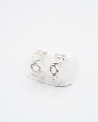 Melted Chain Hoops
