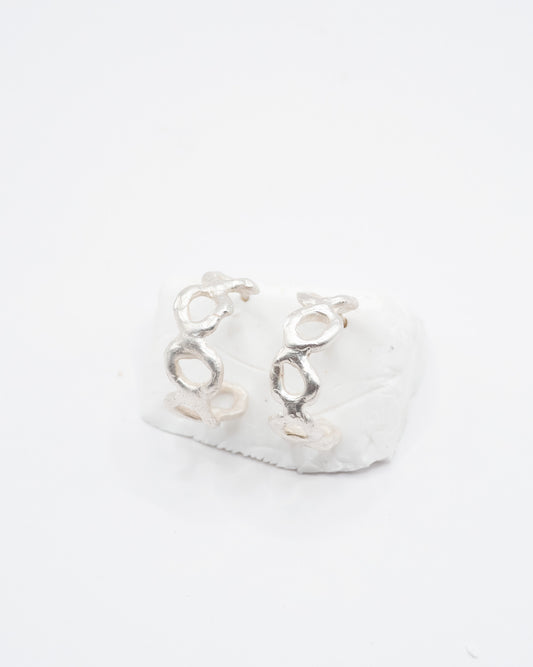 Melted Chain Hoops