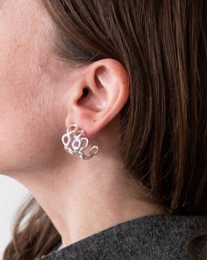 Melted Chain Hoops